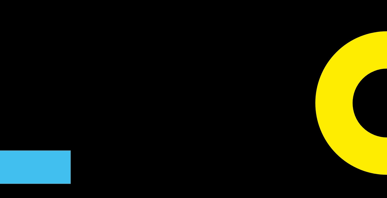 Schwarzer Hintergrund mit verschiedenen, farbigen Grafiken