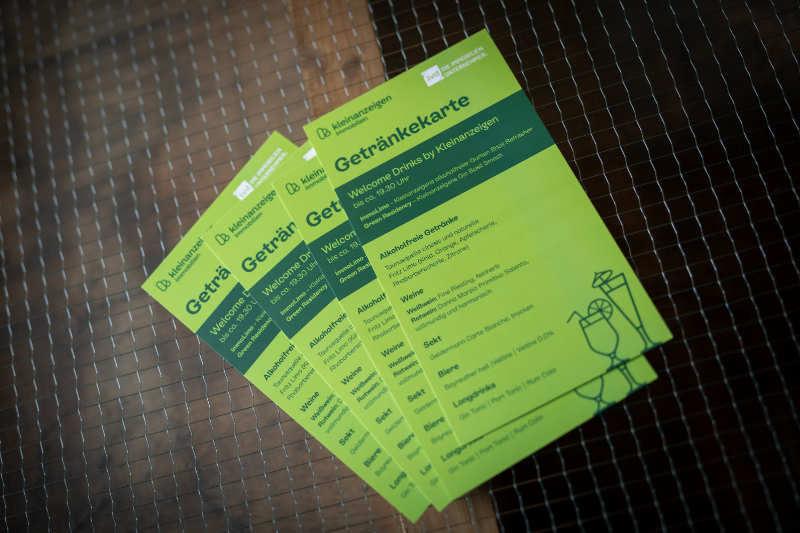 Getränkekarte von Kleinanzeigen Immobilien