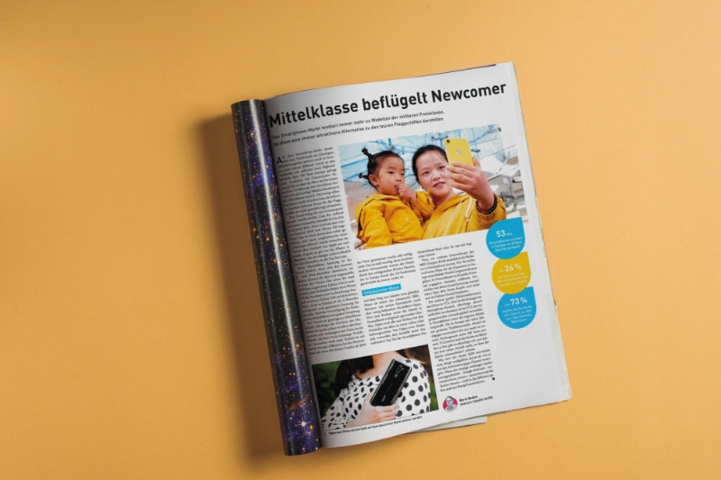 Ein Zeitschriftenartikel über TCLs Produkte