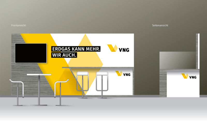 Exhibition stand in VNG design
